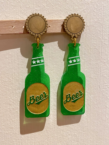 5cm Beer Bottle Dangle Earring Mold