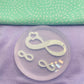 Love Infinity Necklace Stud Earring Set Value Mold