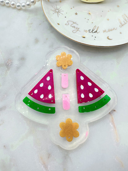 Watermelon Popsicle Dangle Earring Mold