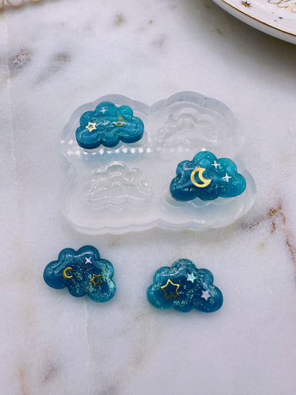 Mini Predomed Cloud Stud Earring Mold