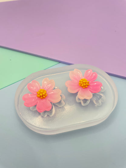 2 cm Japanese Sakura Cherry Blossom Stud Earring Mold