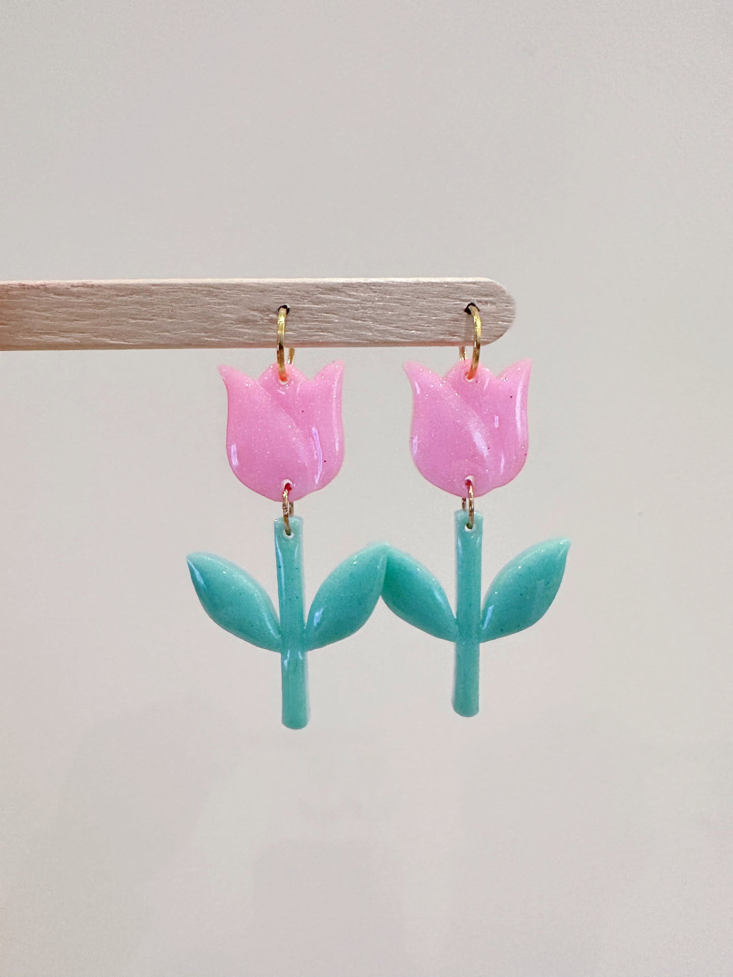 3D Tulip Flower Dangle Earring Mold