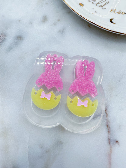 Small Bunny Egg Dangle Earring Mold