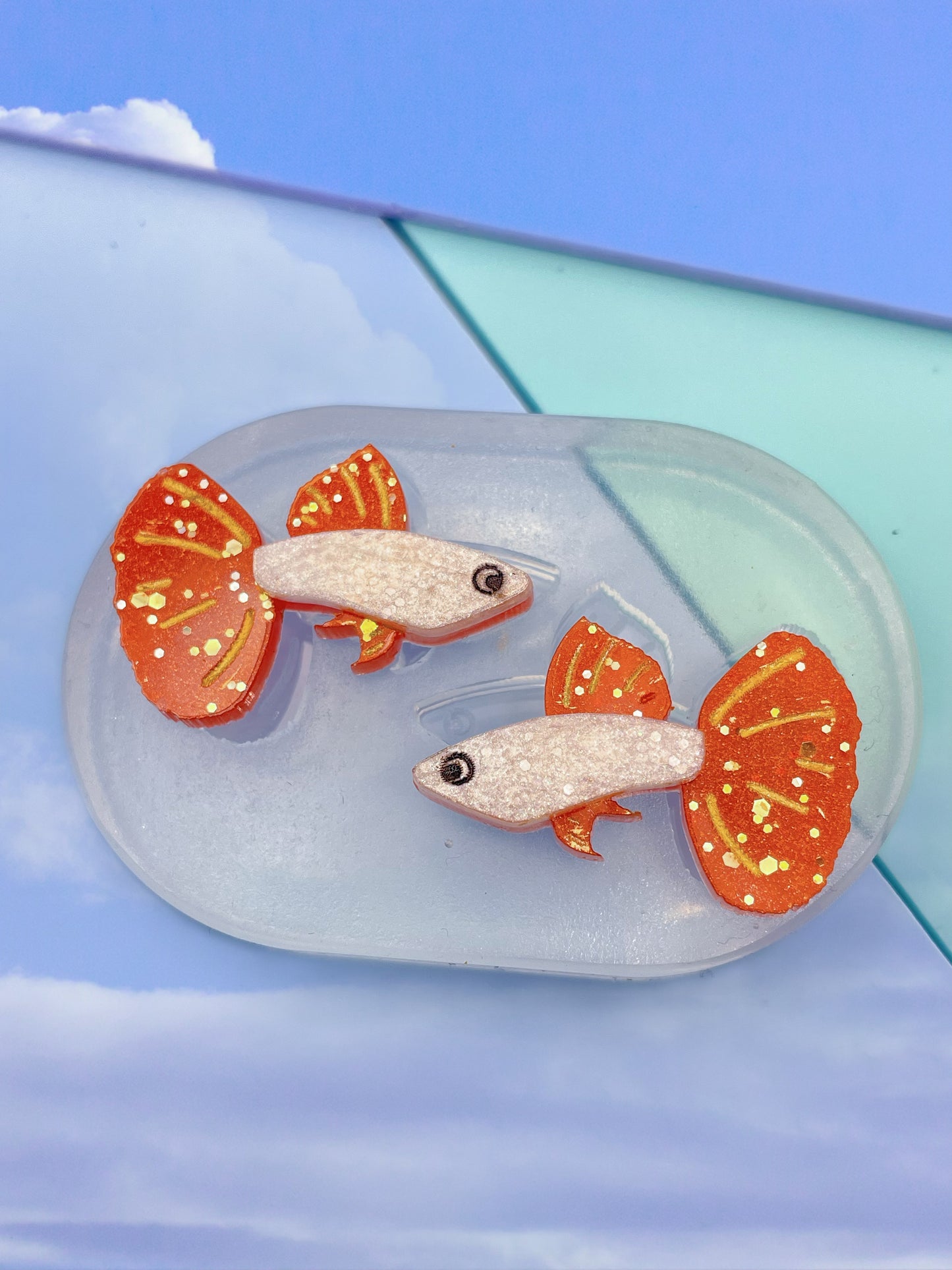 4 cm Small Guppy Fish Multi-use Mold