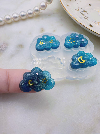 Mini Predomed Cloud Stud Earring Mold