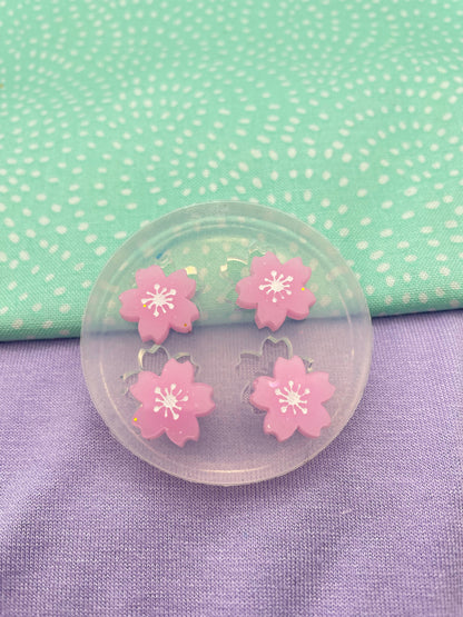 Mini Japanese Sakura Flower Stud Earring Mold