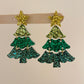 4cm 3-level Christmas Tree with Star Dangle Earring Mold