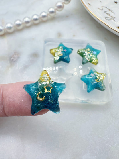 1.2cm/1.5 cm Predomed Star Stud Earring Mold