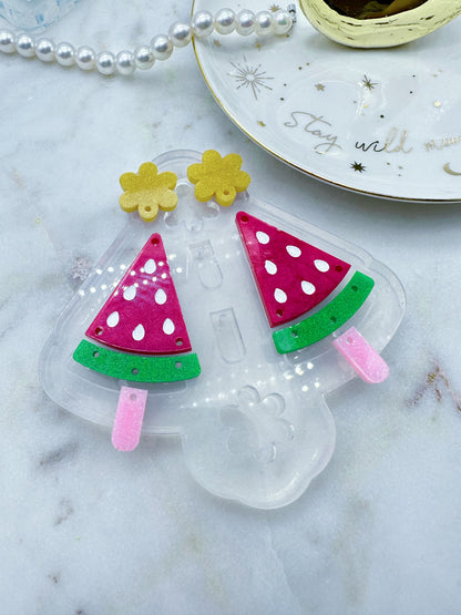 Watermelon Popsicle Dangle Earring Mold