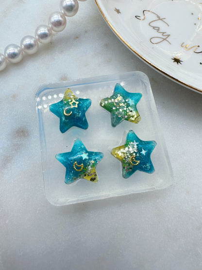 1.2cm/1.5 cm Predomed Star Stud Earring Mold