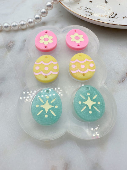 Triple Easter Egg Dangle Earring Mold