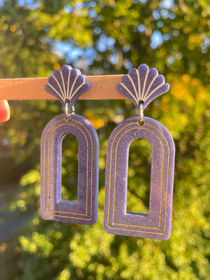 Art Deco Shell Archway Dangle Earring Mold