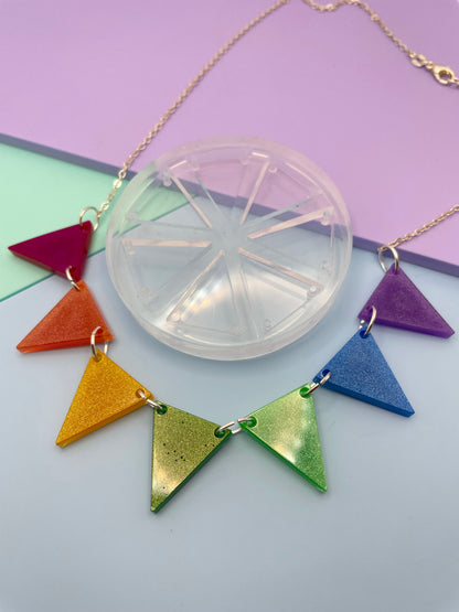 Bunting Pride Flag LGBT Necklace Mold