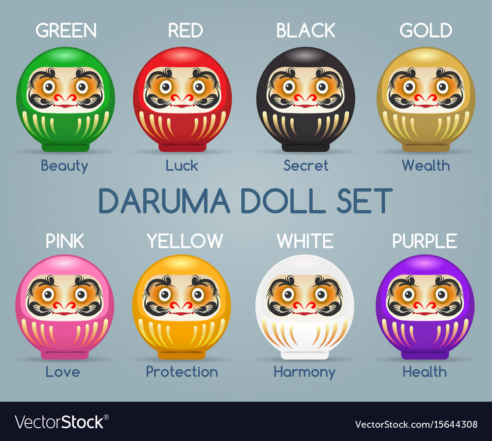 Small Japanese Daruma Wish Dolls New Year Dangle Earring Mold
