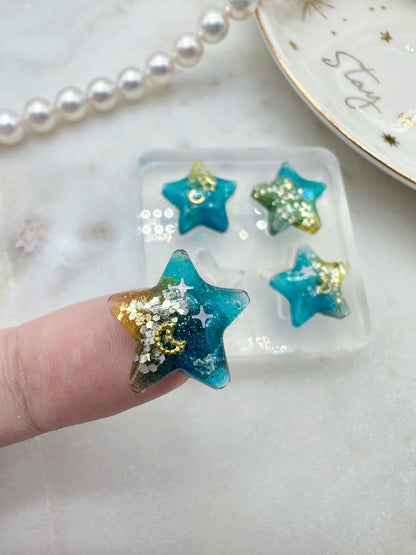 1.2cm/1.5 cm Predomed Star Stud Earring Mold