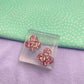 Card suit clubs stud earring mold