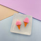 Mini Soft Ice Cream Cone Stud Earring Mold