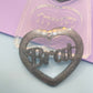 5cm Brat Heart Slogan Dangle earring mold