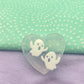 Mini Scary ghost stud earring mold Halloween