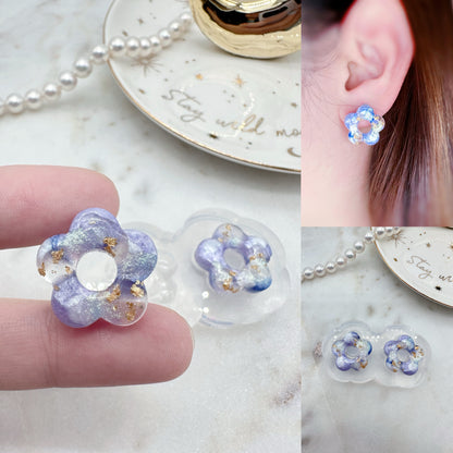 2cm Small Predomed Mary Quant Flower Stud Earring Mold