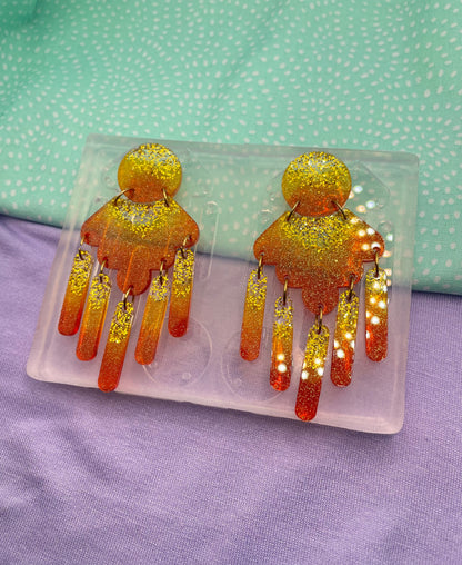 Chunky Statement Earring Mold Tassels