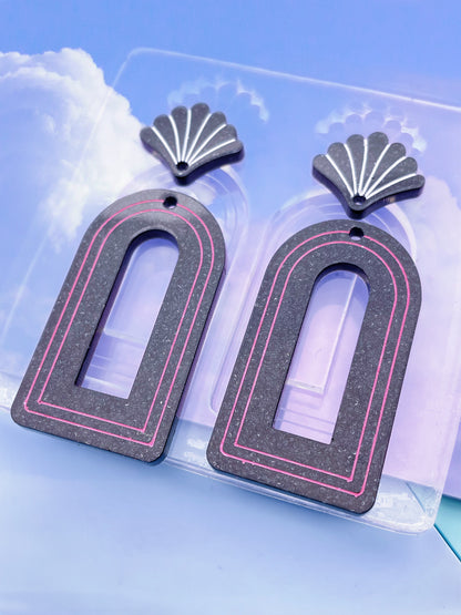 Art Deco Shell Archway Dangle Earring Mold