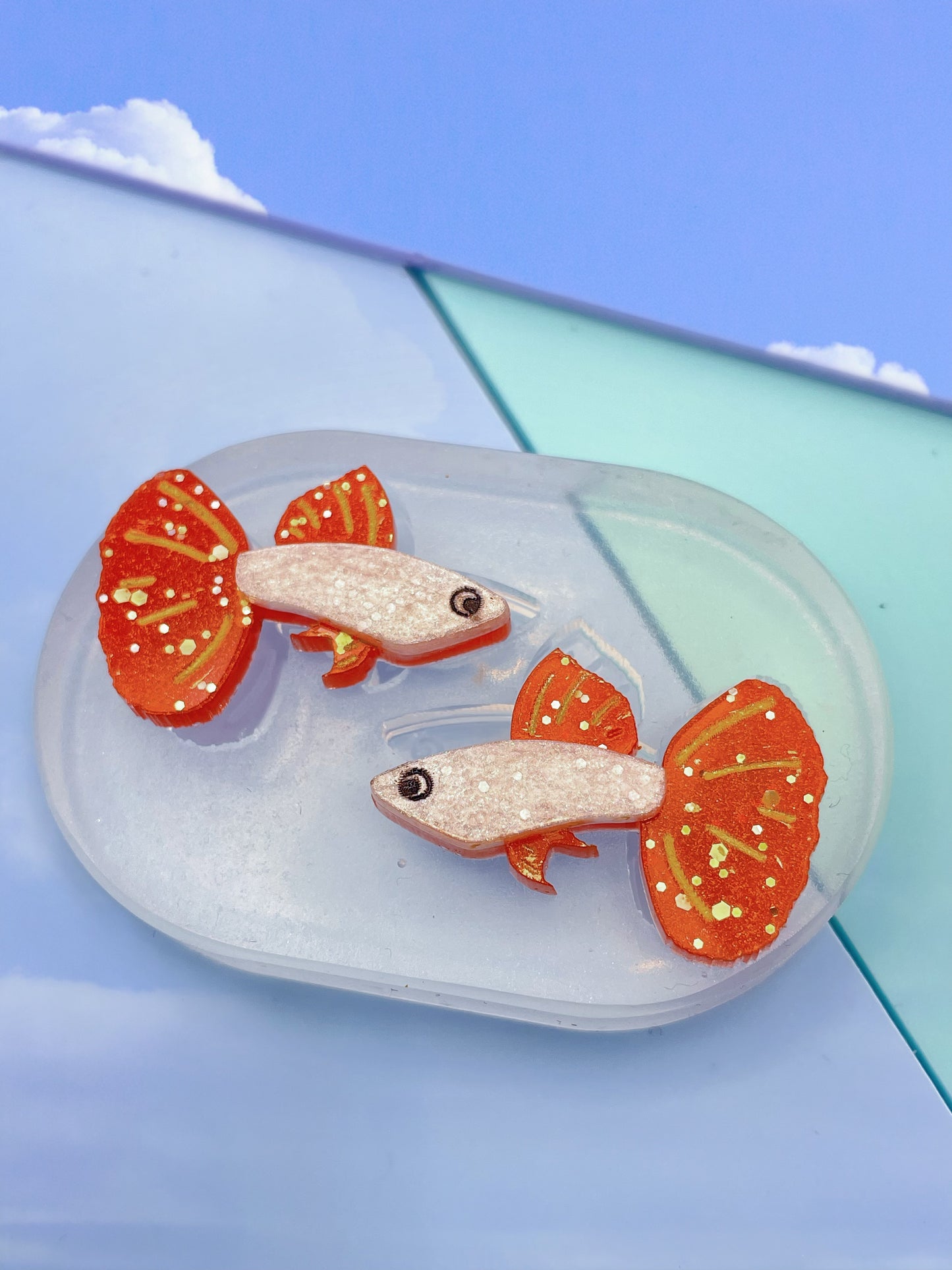 4 cm Small Guppy Fish Multi-use Mold