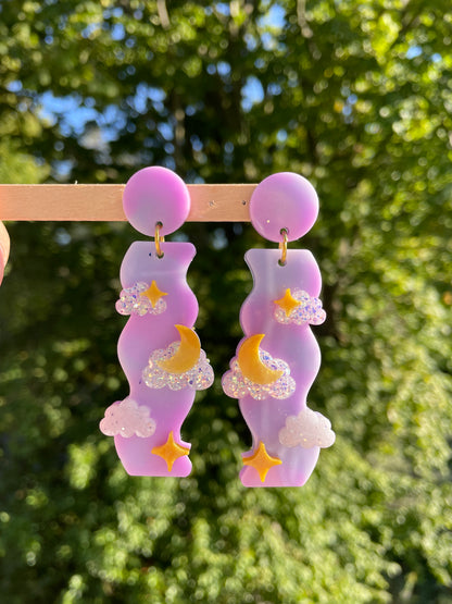 Upgraded Celestial Waterfall Dangle Earring Mold