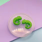 1.7 cm Chameleon Reptile Lizard Gecko Stud Earring Mold Silicone Mould