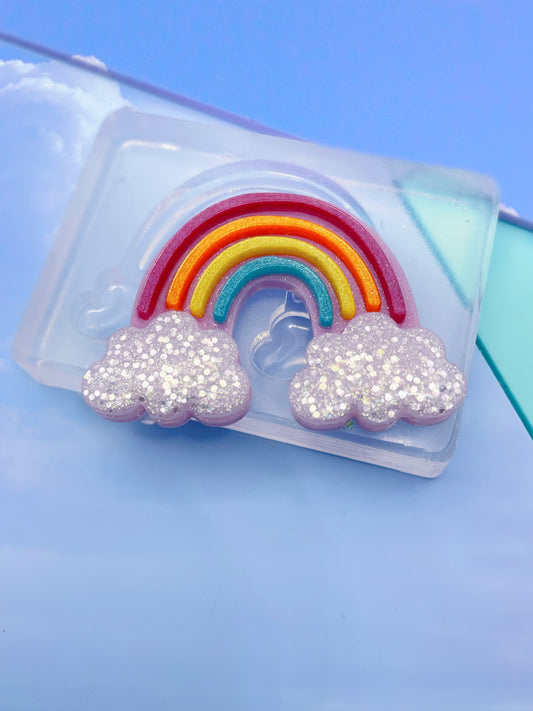 Layered Rainbow Cloud Brooch Multi-use Mold