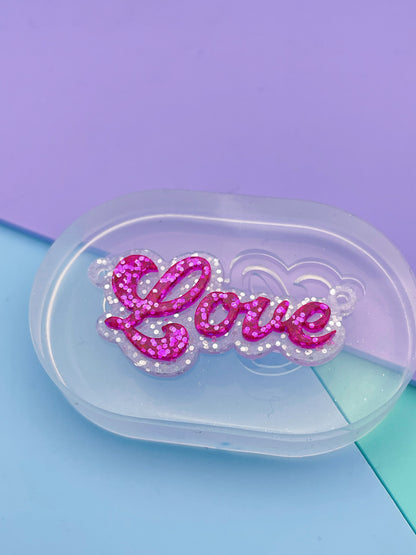 4.2 cm Layered Retro Love Slogan Necklace Mold