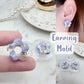 2cm Small Predomed Mary Quant Flower Stud Earring Mold