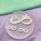Love Infinity Necklace Stud Earring Set Value Mold