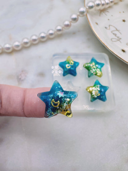 1.2cm/1.5 cm Predomed Star Stud Earring Mold