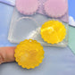 2/3 cm Predrilled Scalloped Circle Dangle Earring Mold Cookie Clear Silicone Mould