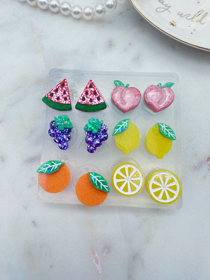 Tutti Frutti Stud Earring Palette Mold