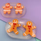 Christmas Party Gingerbread Boys and Girls Dangle Earring Mold predrilled