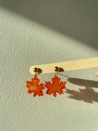 Small Maple Leaf Dangle Earring Mold