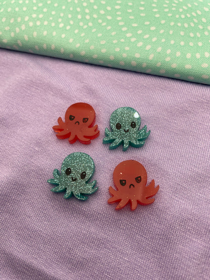 Moody Tiktok Octopus ocean stud earring mold