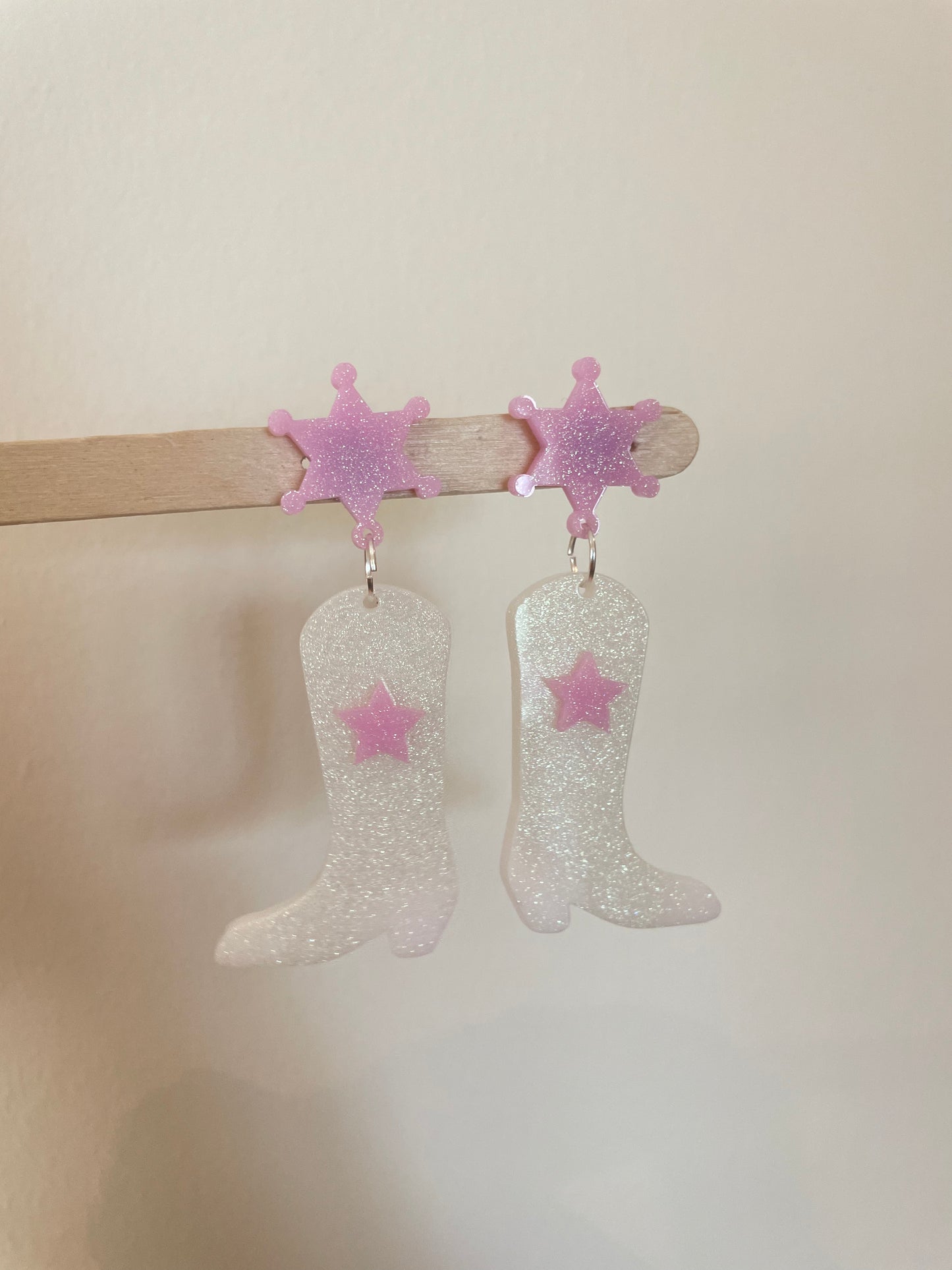 Cowgirl Boots Dangle Earring Mold