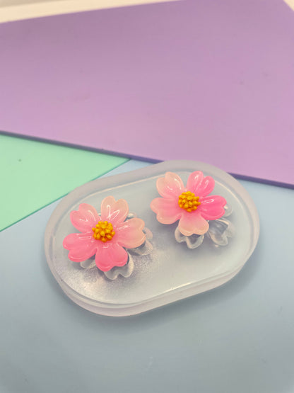 2 cm Japanese Sakura Cherry Blossom Stud Earring Mold