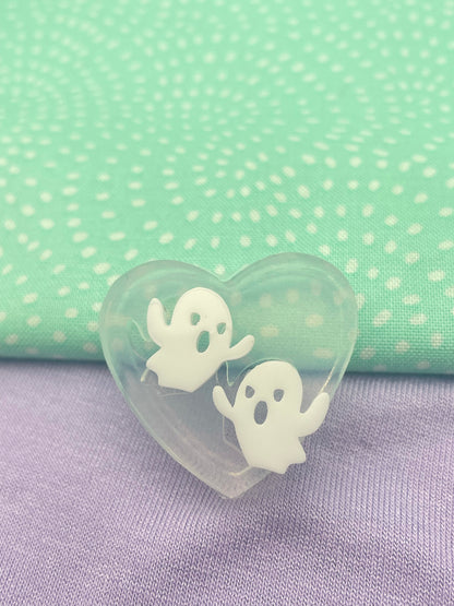 Mini Scary ghost stud earring mold Halloween