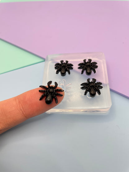 1.3 cm Textured spider Stud Earring Mold