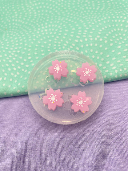 Mini Japanese Sakura Flower Stud Earring Mold