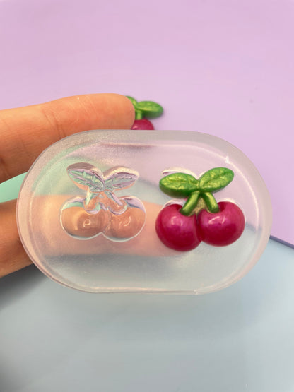 2.1 cm cherry stud earring mold Fruit food