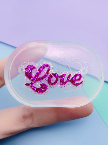 4.2 cm Layered Retro Love Slogan Necklace Mold