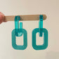 Chic Chain Link Hoops Dangle Earring Mold