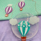 Large Hot Air Balloon with clouds Link necklace brooch Pendant mold
