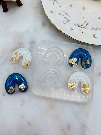 2.2cm Predomed Organic Arch Shape Stud Earring Mold