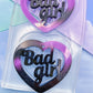 5cm Bad Girl Slogan Heart Dangle Earring Mold